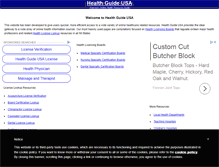 Tablet Screenshot of healthguideusa.org
